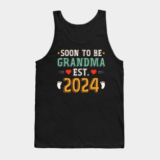 Soon To Be Grandma Est. 2024 Tank Top